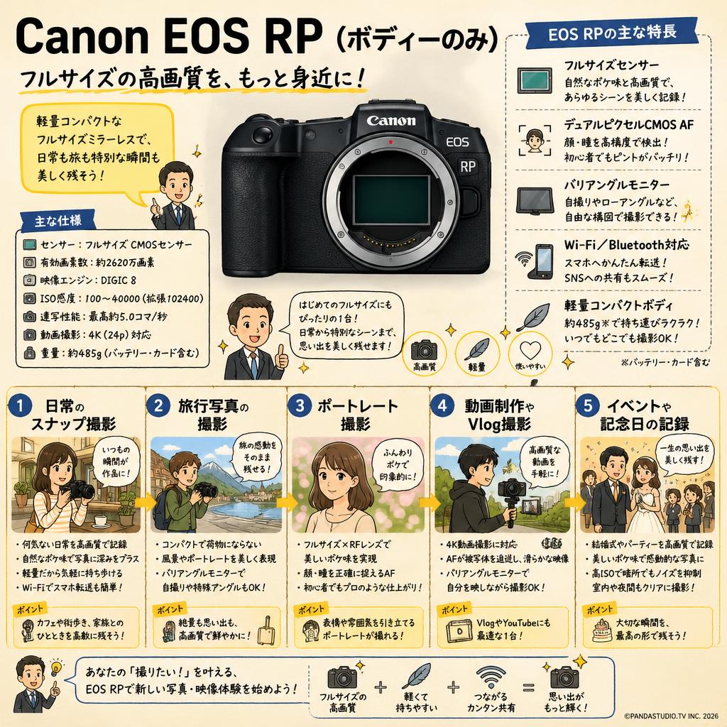 Canon EOS RP（ボディーのみ） 用途
