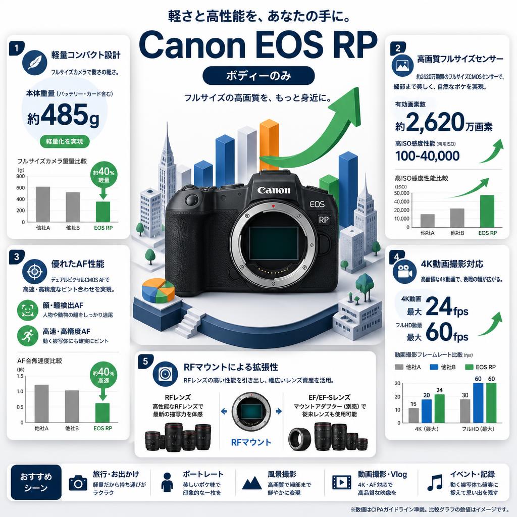 Canon EOS RP（ボディーのみ） セールスポイント