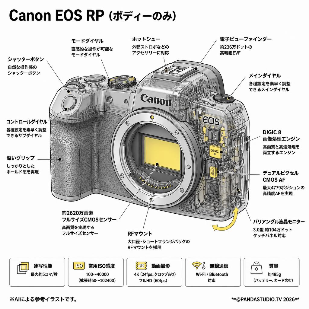 Canon EOS RP（ボディーのみ） スペック