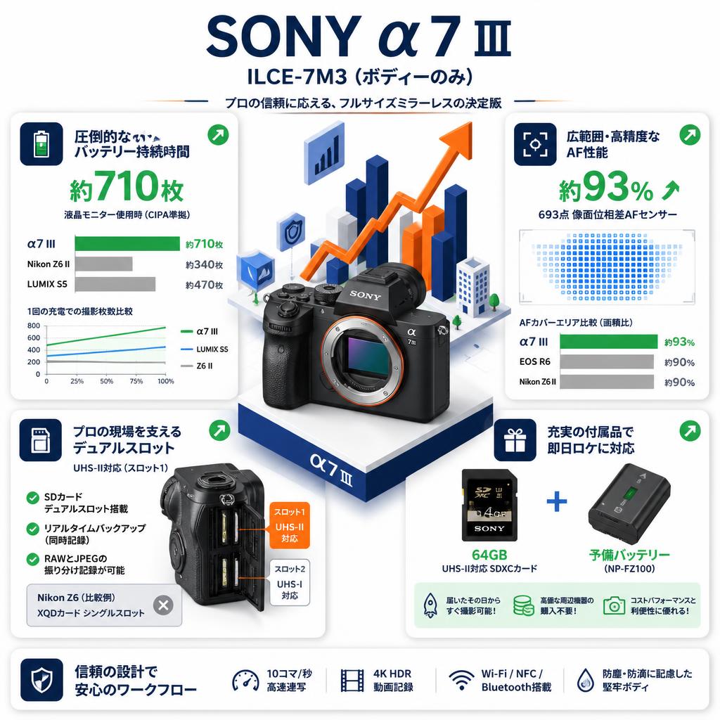 SONY α7 III ILCE-7M3（ボディーのみ） セールスポイント