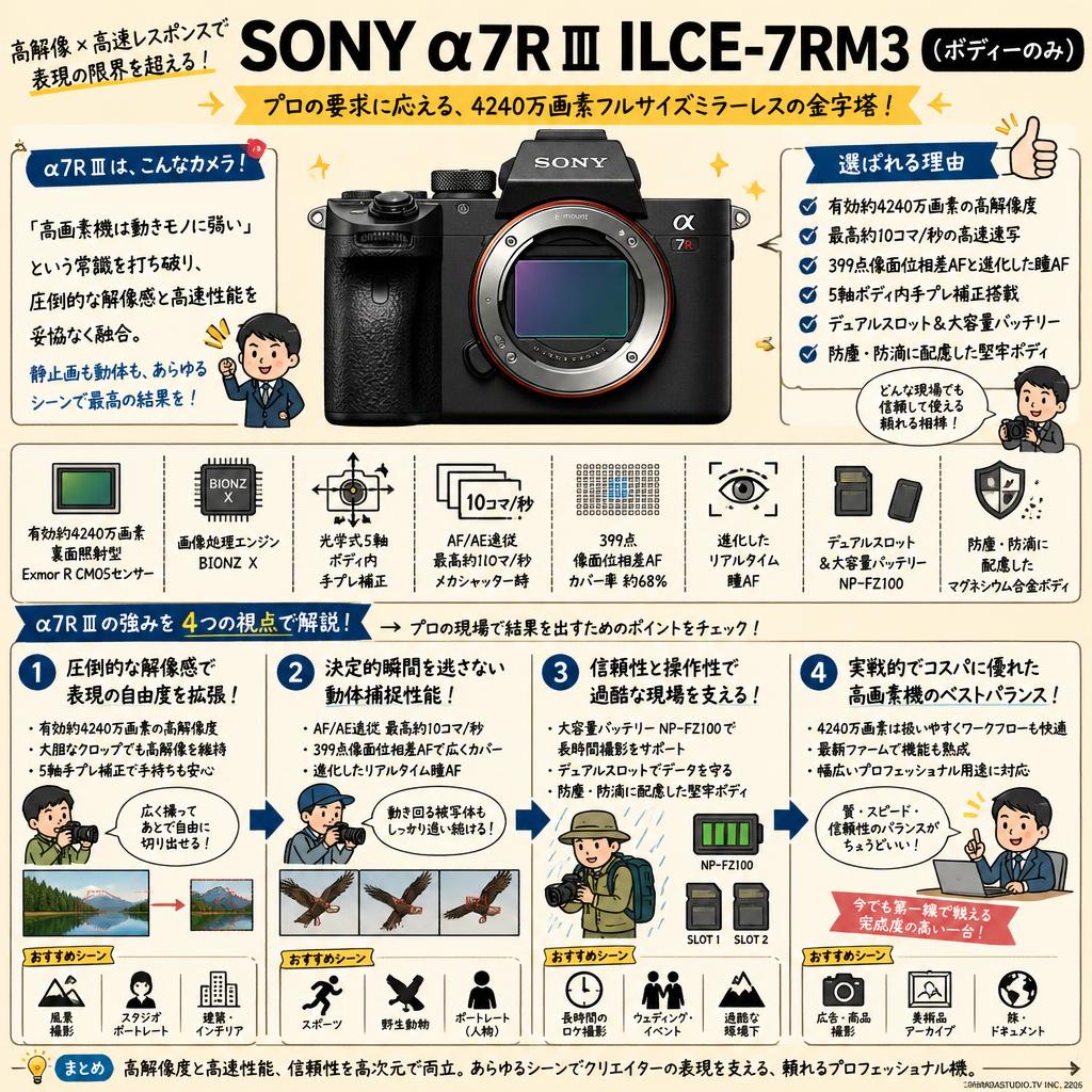 SONY α7R III ILCE-7RM3（ボディーのみ） 概要