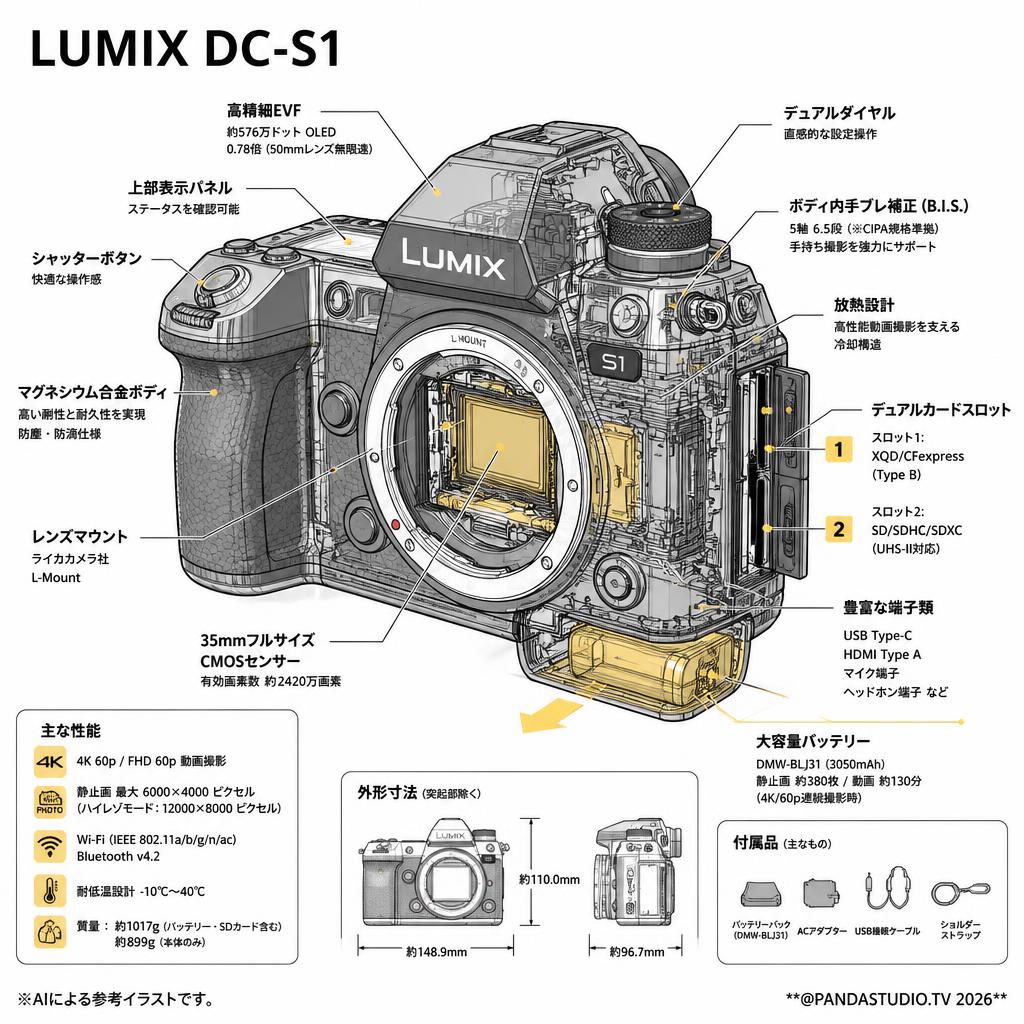 LUMIX DC-S1 スペック