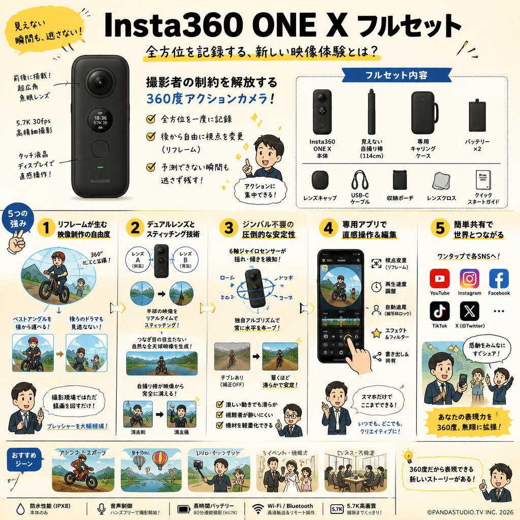 Insta360 ONE X フルセット 概要