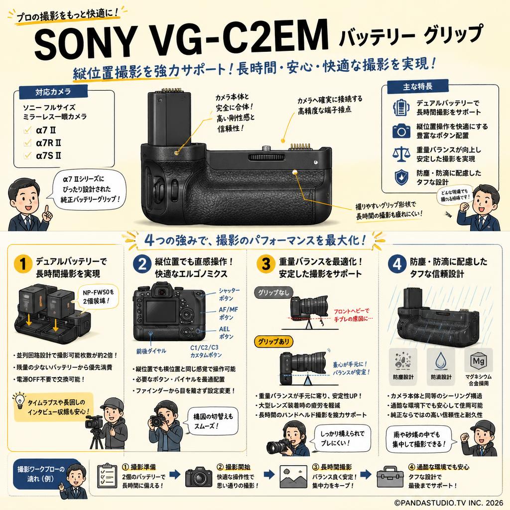 SONY VG-C2EM バッテリー グリップ 概要