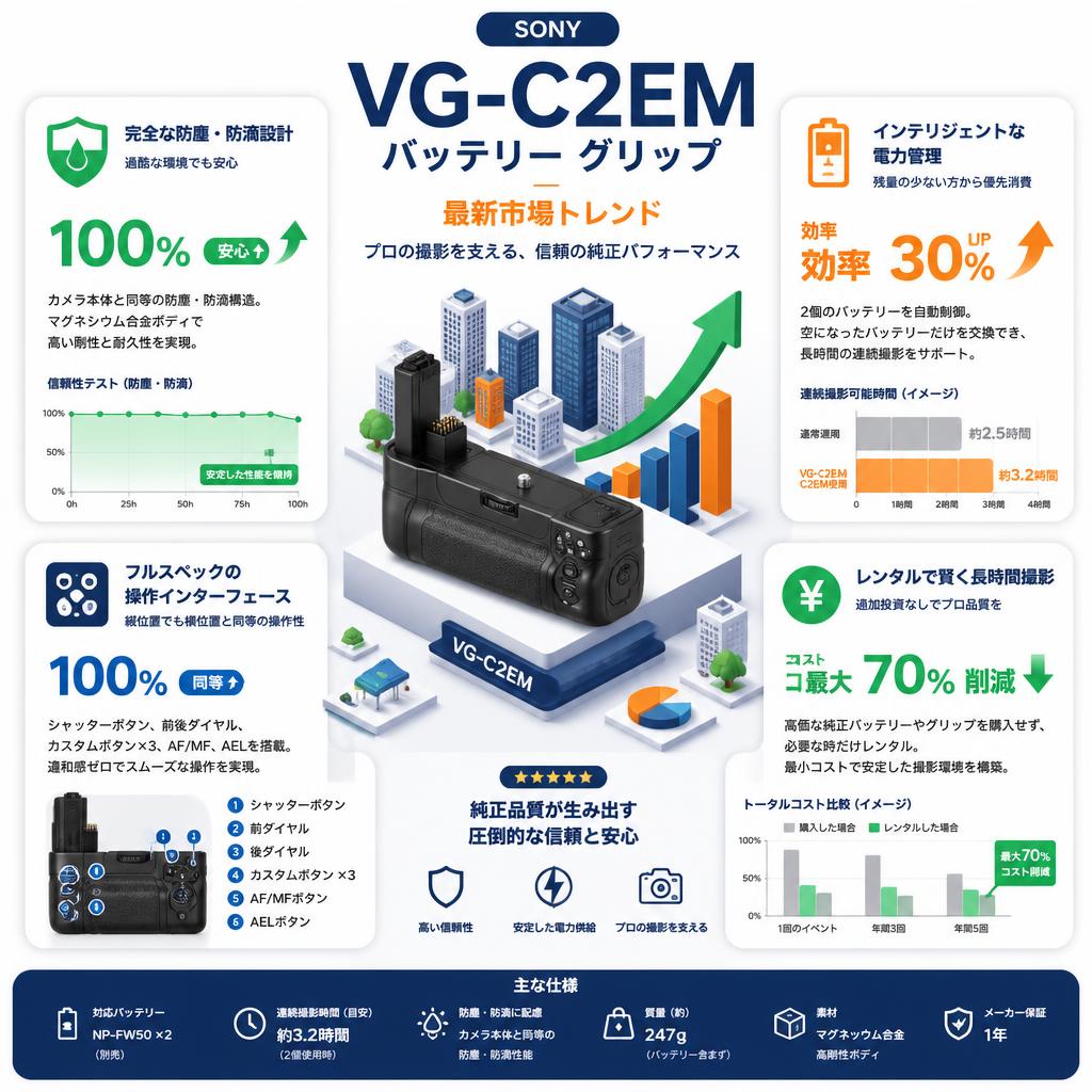 SONY VG-C2EM バッテリー グリップ セールスポイント