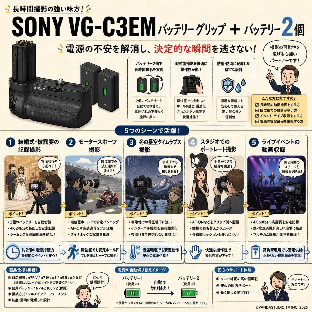 SONY VG-C3EM バッテリー グリップ ＋ バッテリー 2個 用途