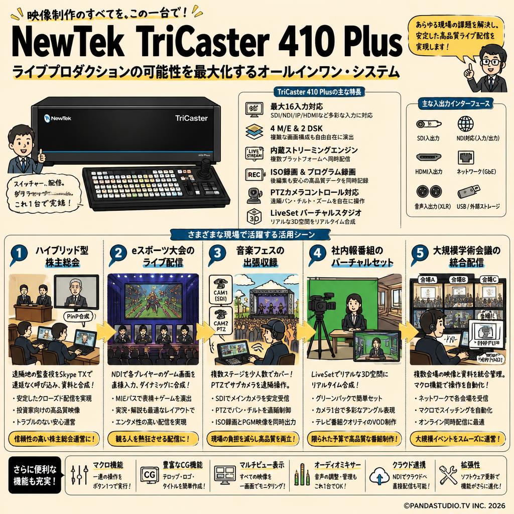 NewTek TriCaster 410 Plus 用途