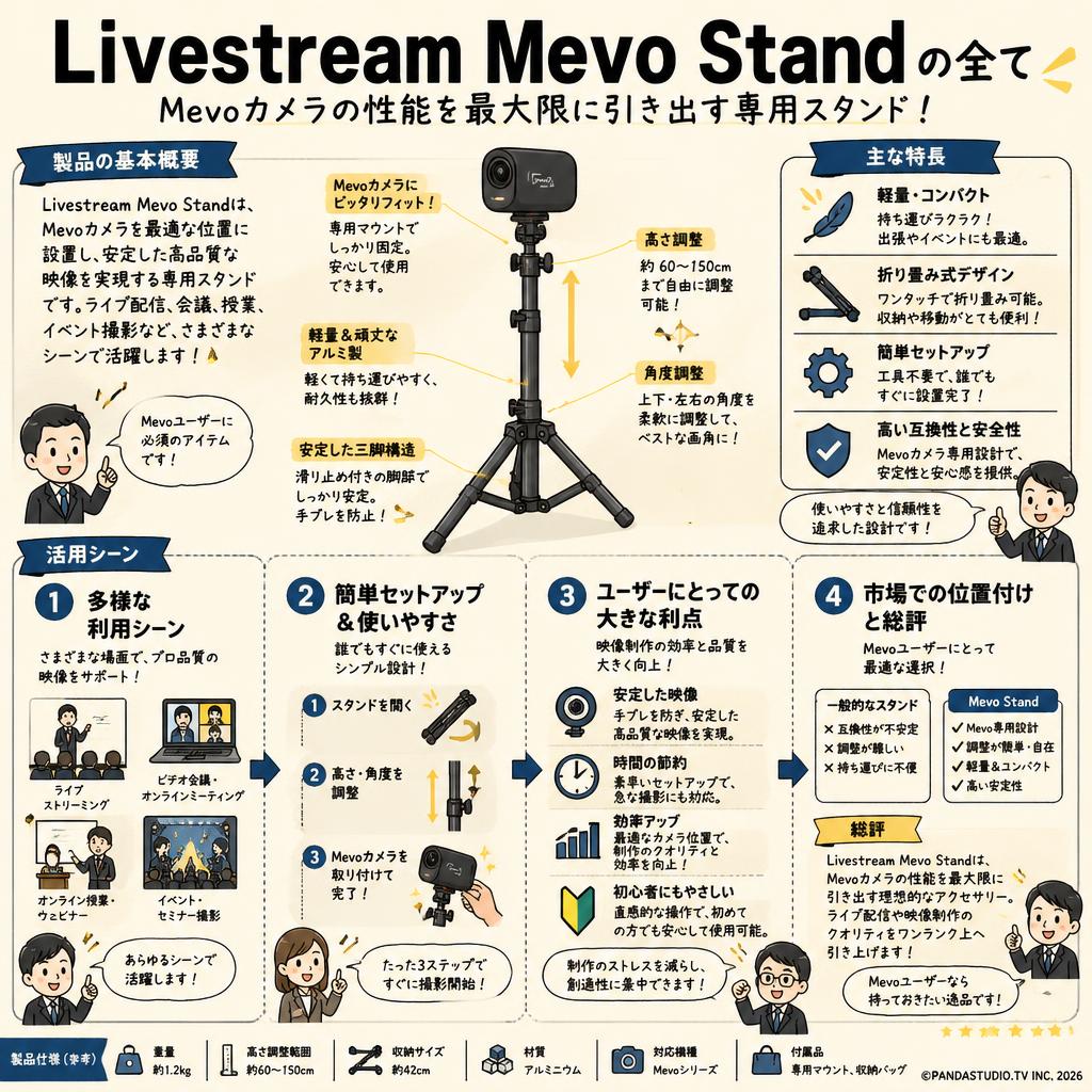 Livestream Mevo Stand 概要