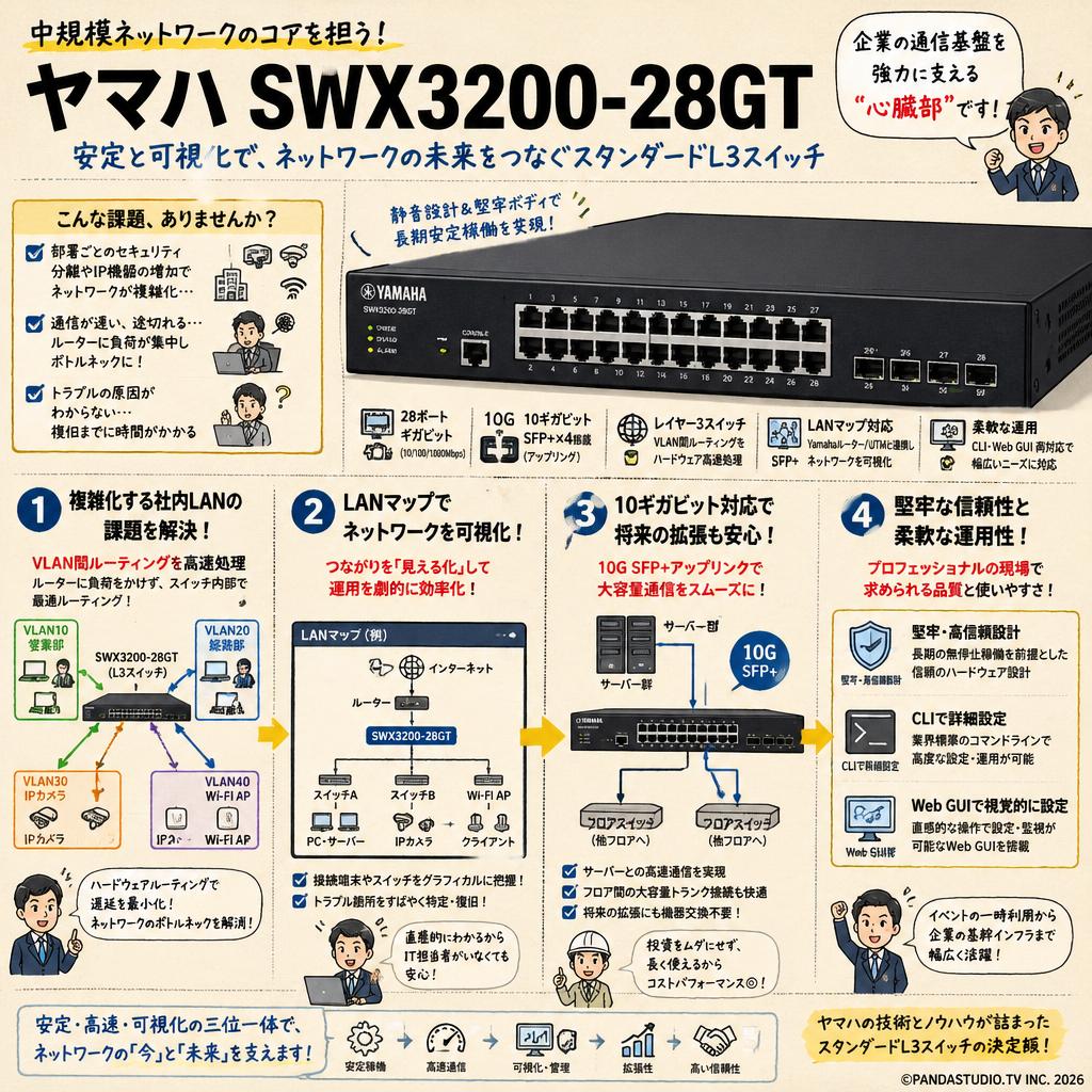 ヤマハ SWX3200-28GT 概要