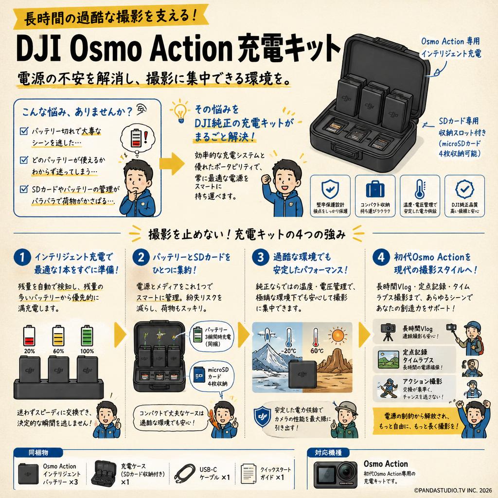 DJI Osmo Action 充電キット 概要