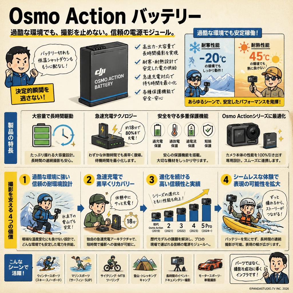 Osmo Action バッテリー 概要