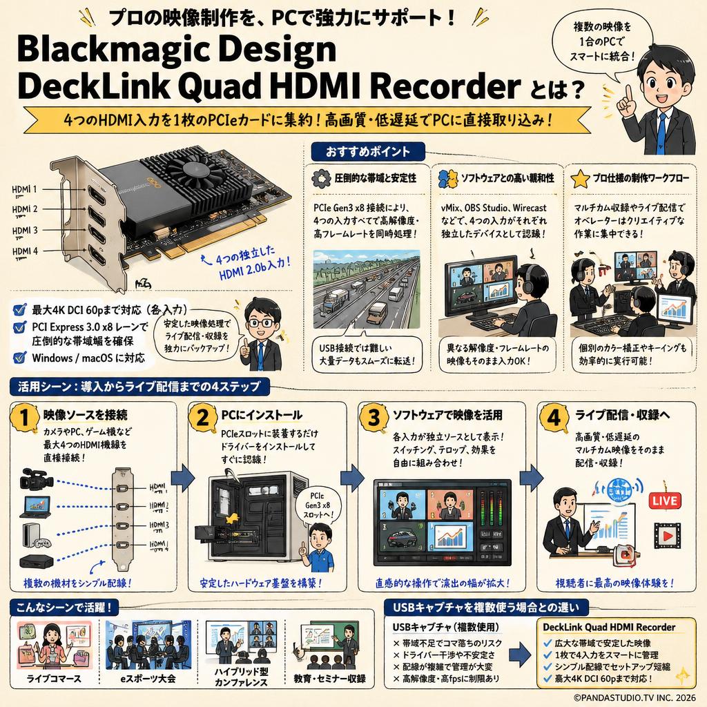 Blackmagic Design DeckLink Quad HDMI Recorder 概要