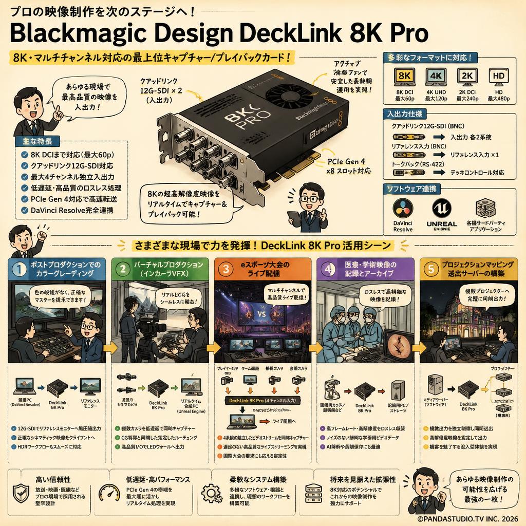 Blackmagic Design DeckLink 8K Pro 用途