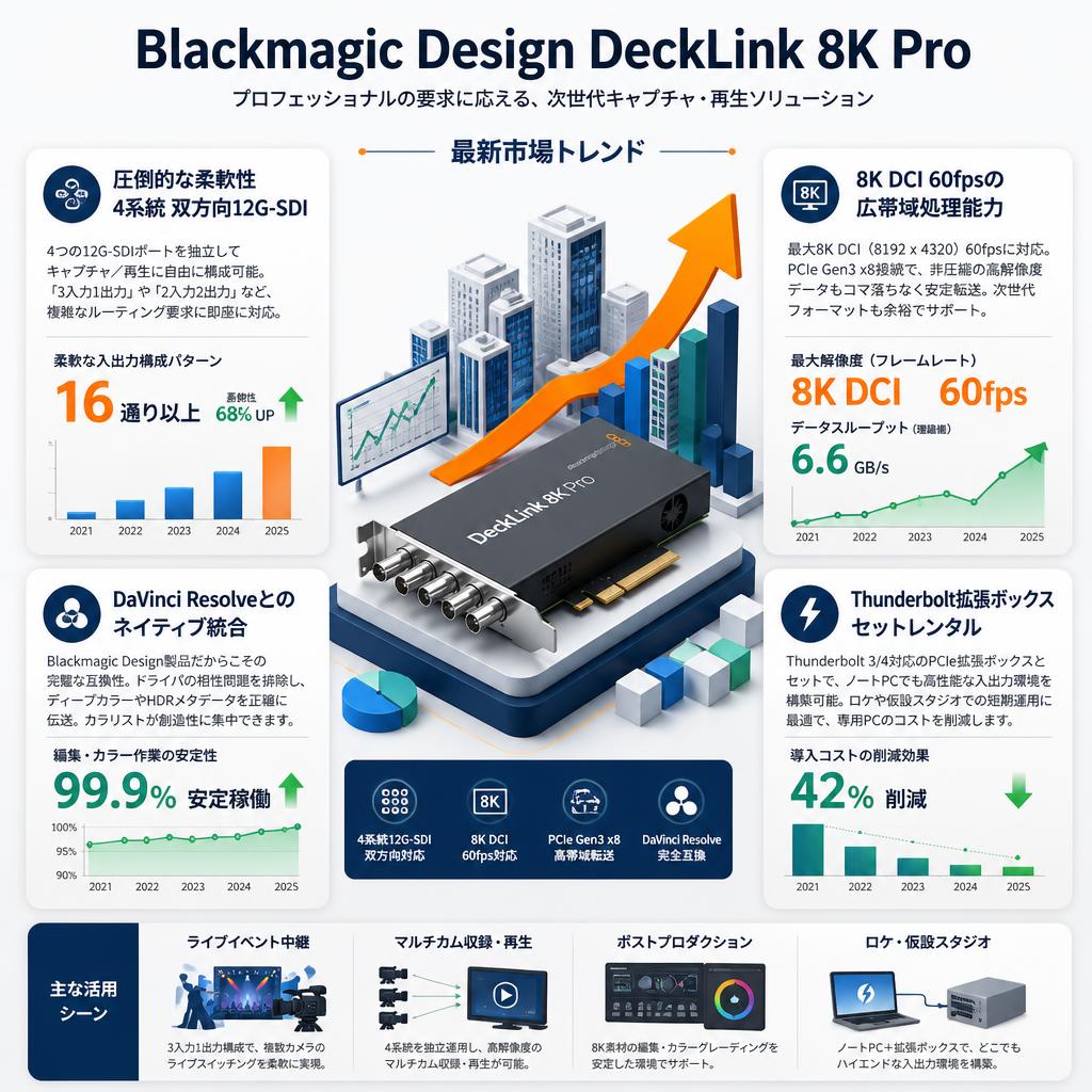Blackmagic Design DeckLink 8K Pro セールスポイント