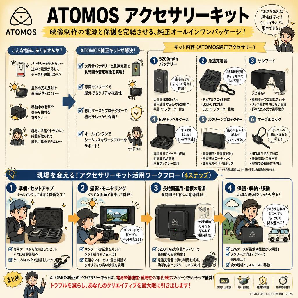 ATOMOS アクセサリーキット 概要