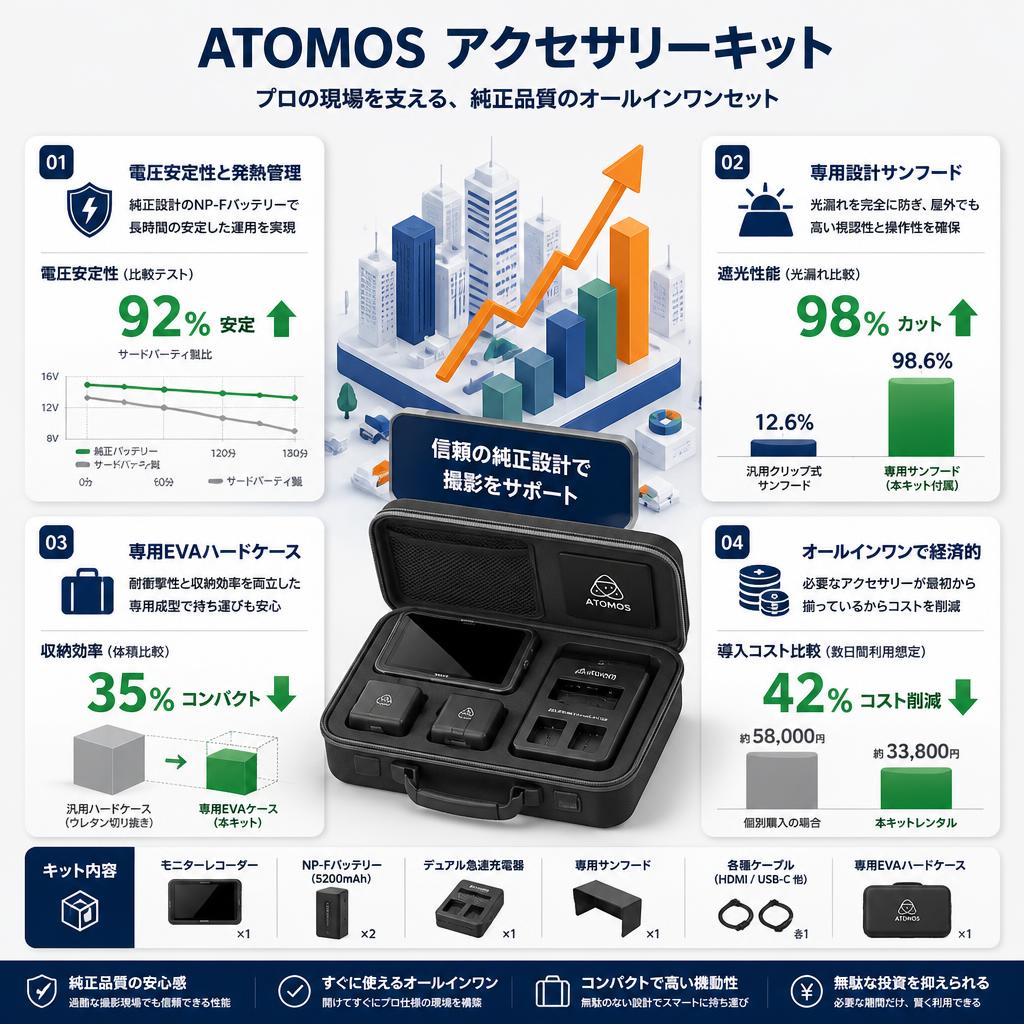 ATOMOS アクセサリーキット セールスポイント