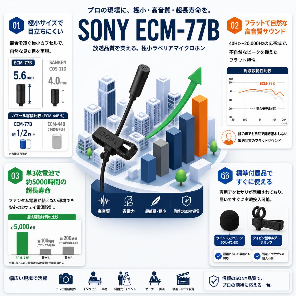 SONY ECM-77B セールスポイント
