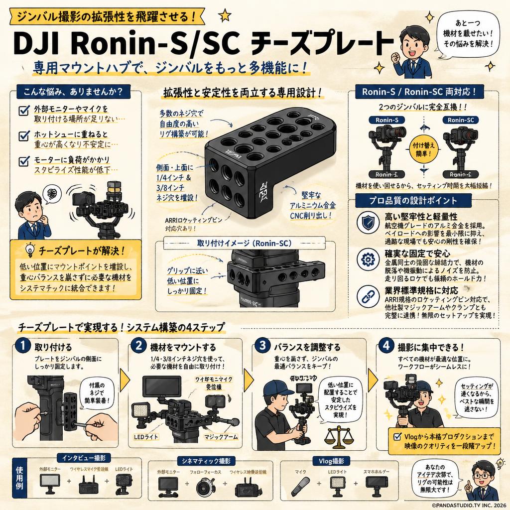 DJI Ronin-S/SC チーズプレート 概要