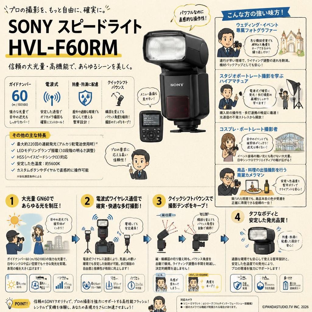 SONY スピードライト HVL-F60RM おもな対象のお客様