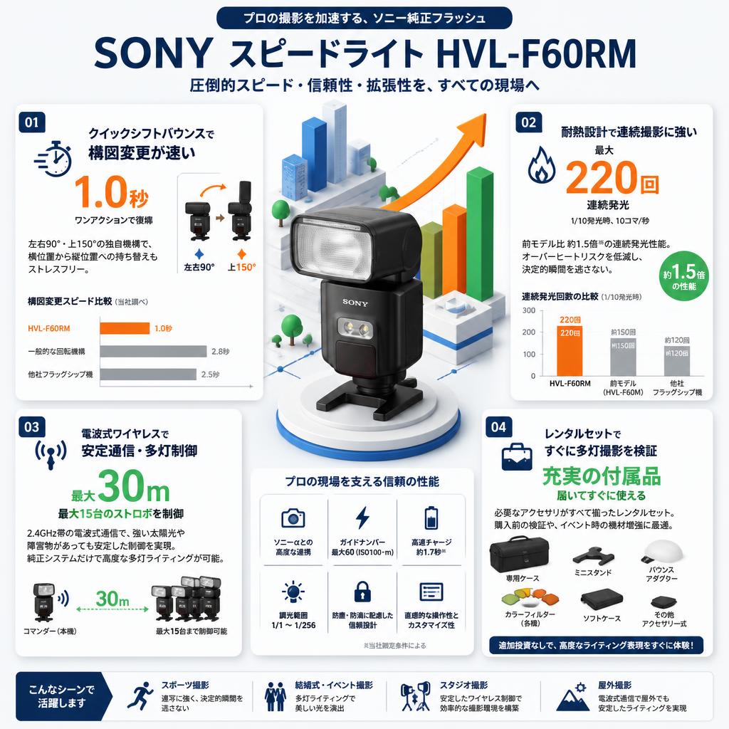 SONY スピードライト HVL-F60RM セールスポイント