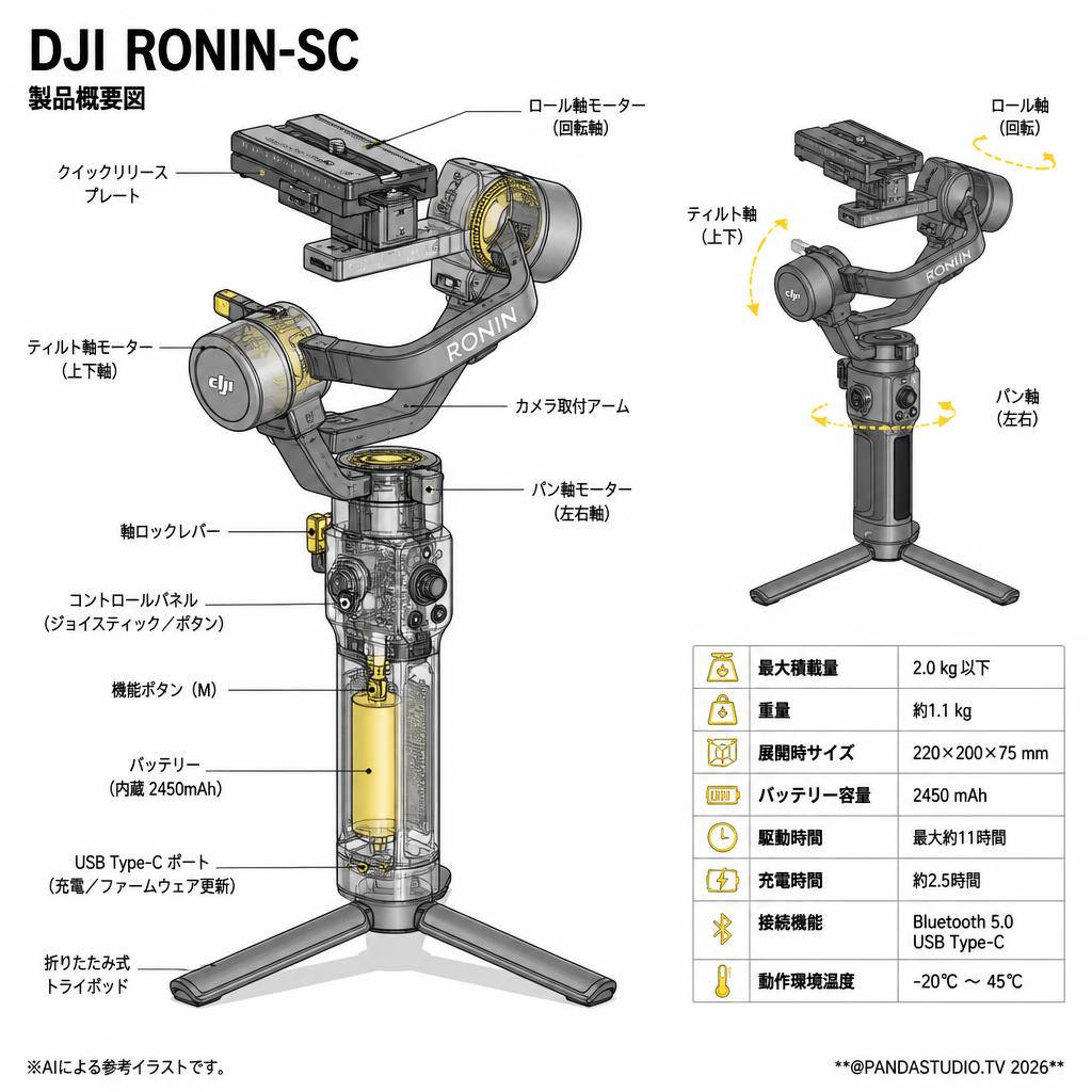 DJI Ronin-SC スペック