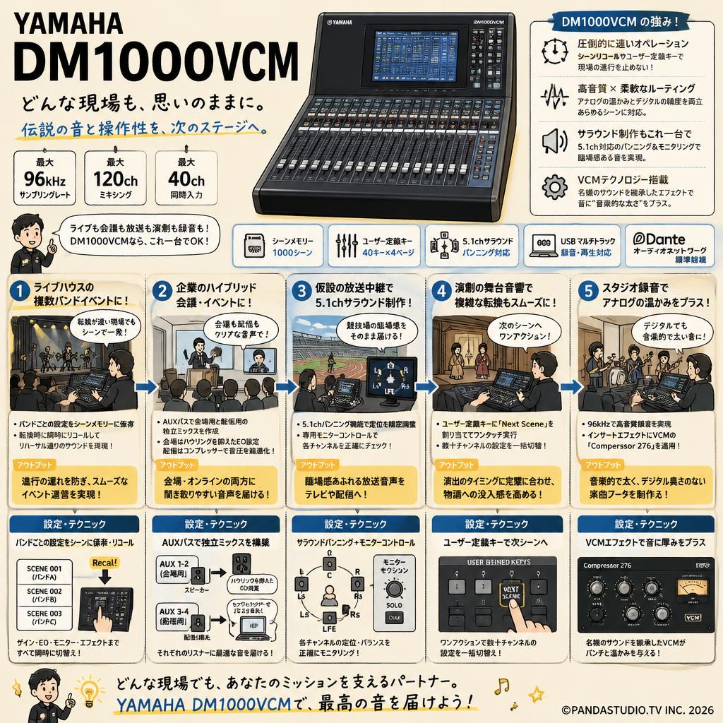 YAMAHA DM1000VCM 用途