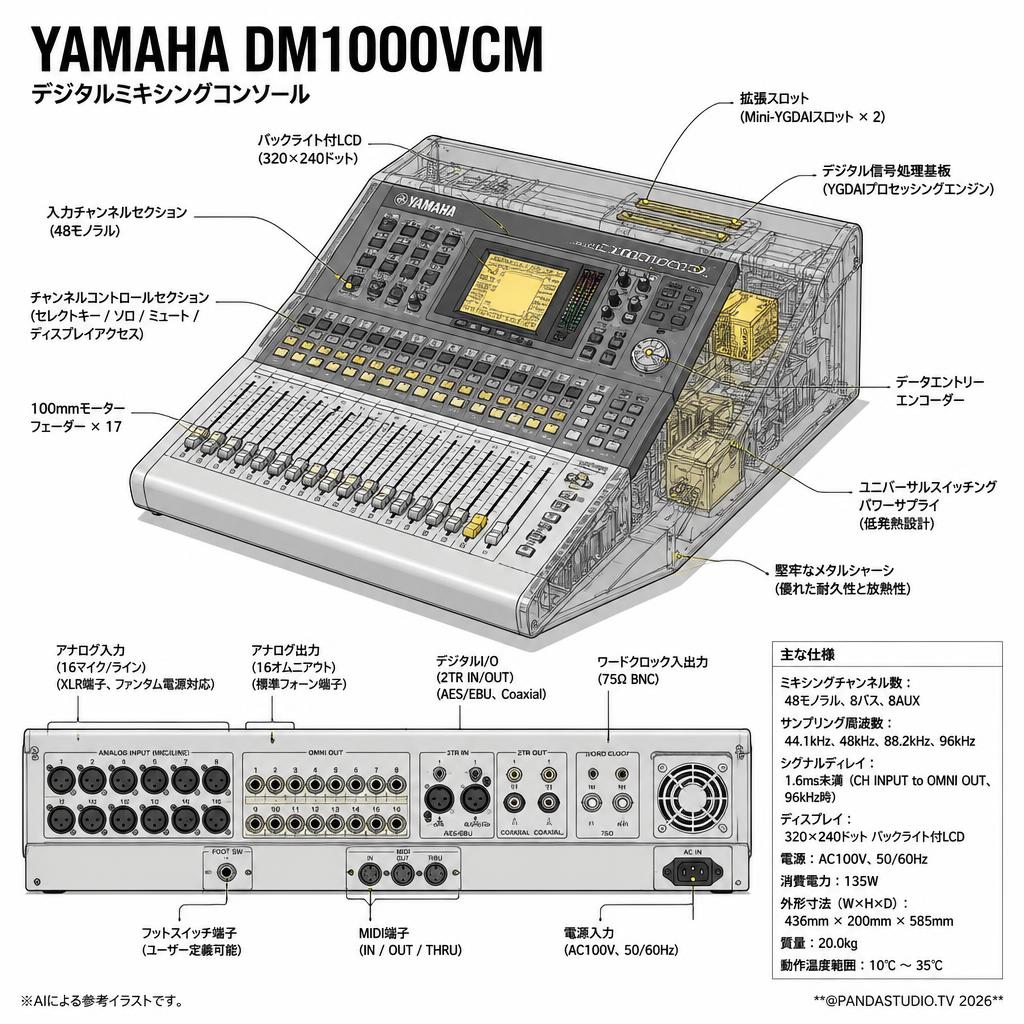 YAMAHA DM1000VCM スペック