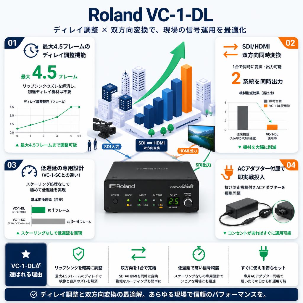 Roland VC-1-DL セールスポイント