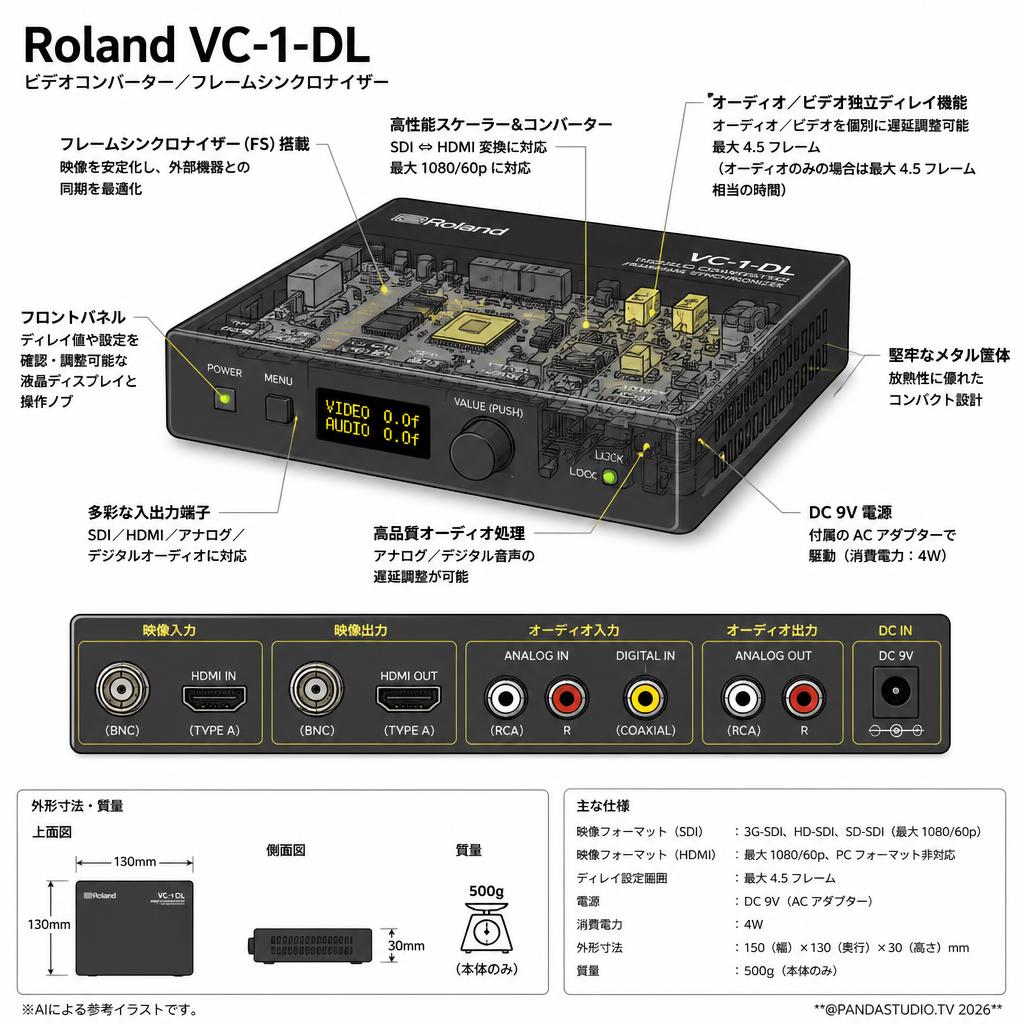 Roland VC-1-DL スペック