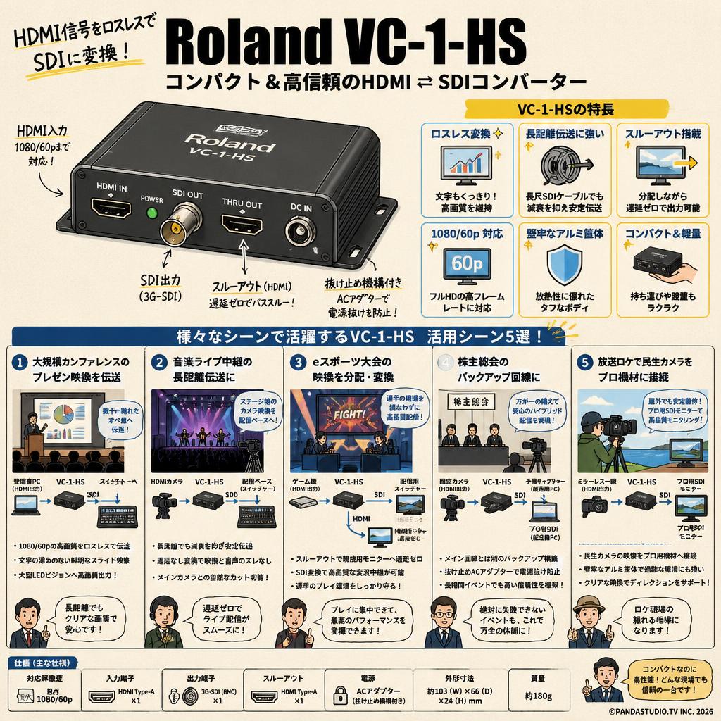 Roland VC-1-HS 用途