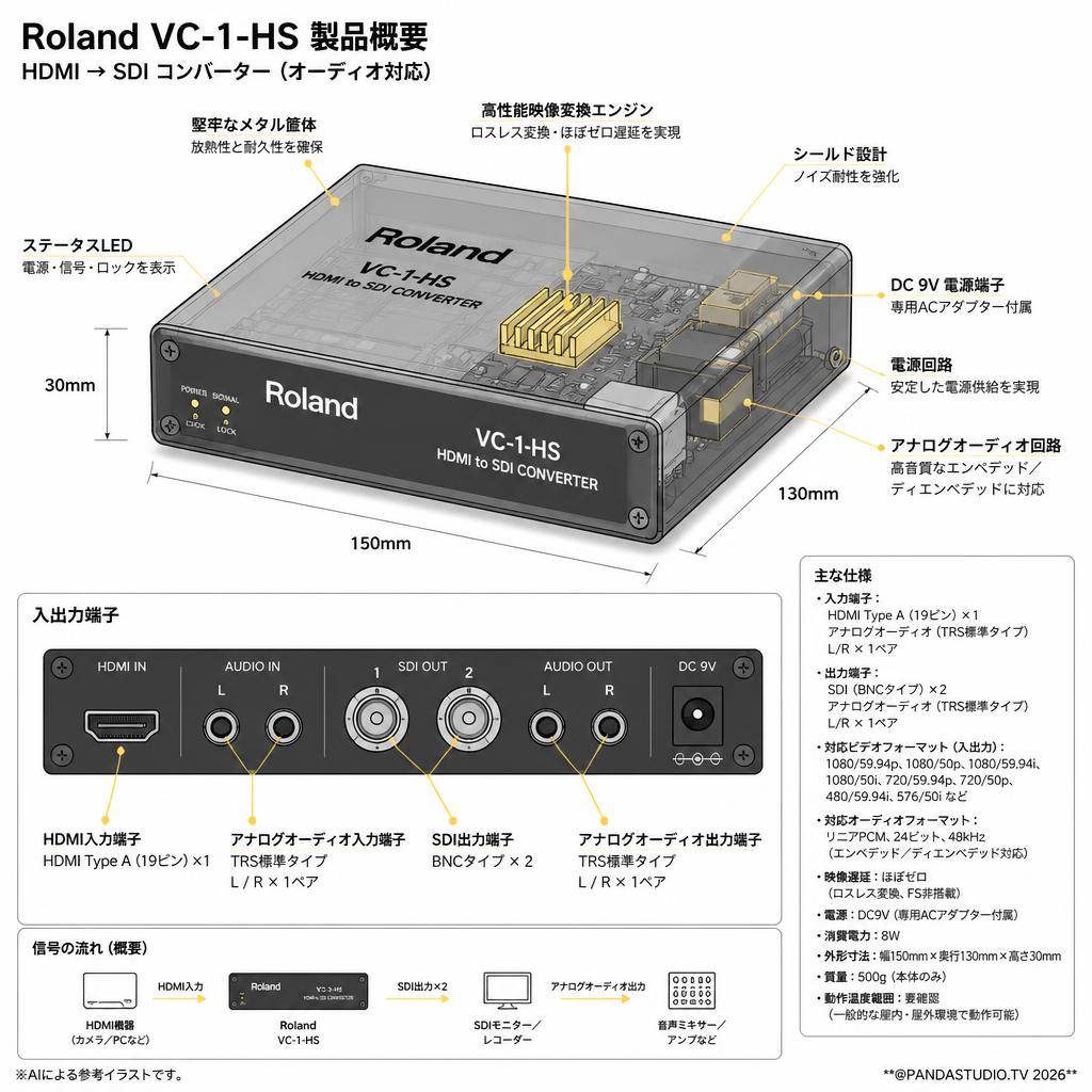Roland VC-1-HS スペック