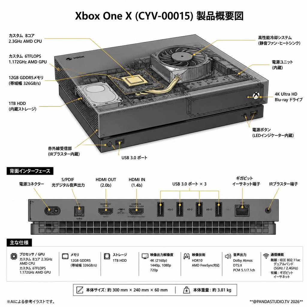 Xbox One X (CYV-00015) スペック