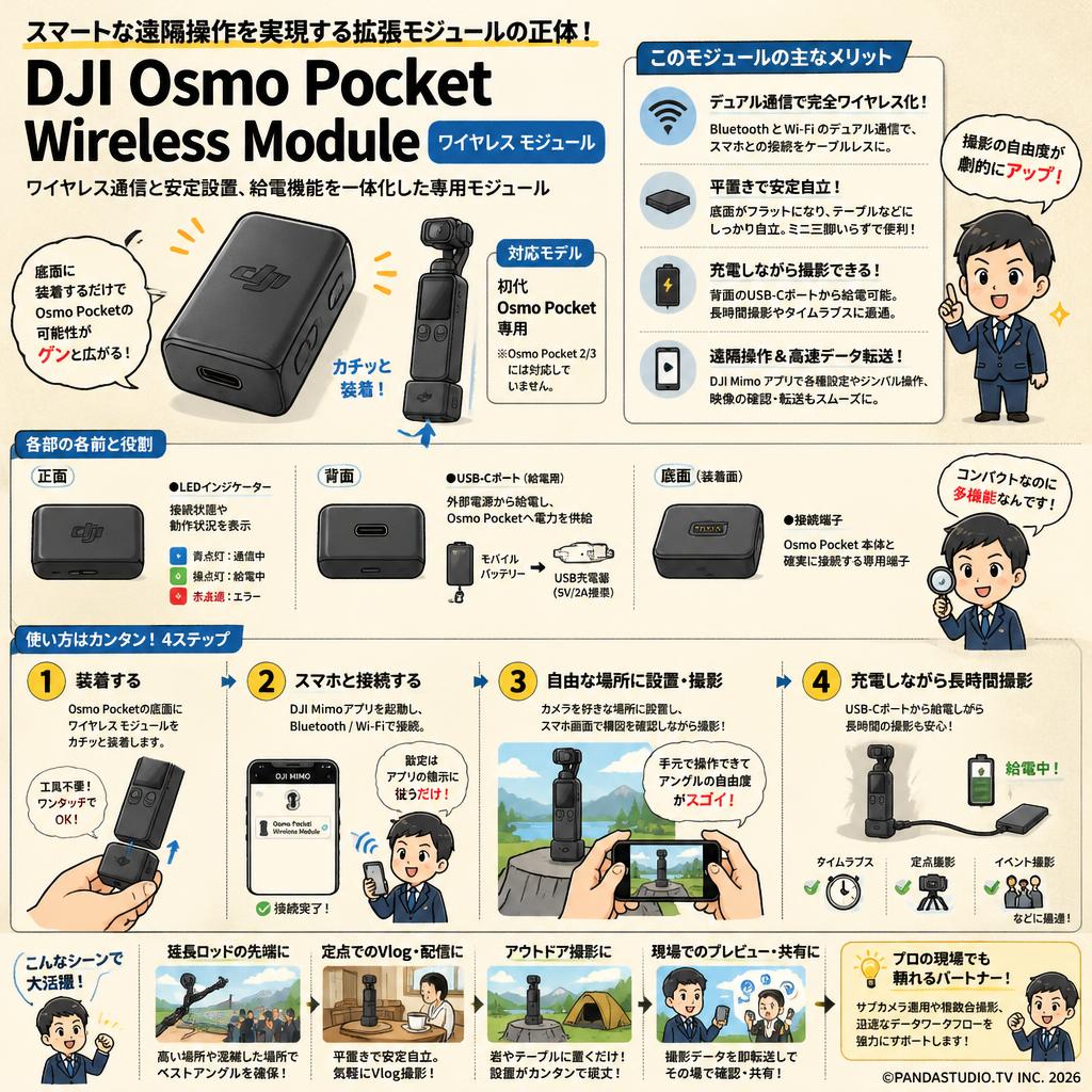 DJI Osmo Pocket Wireless Module ワイヤレス モジュール 概要