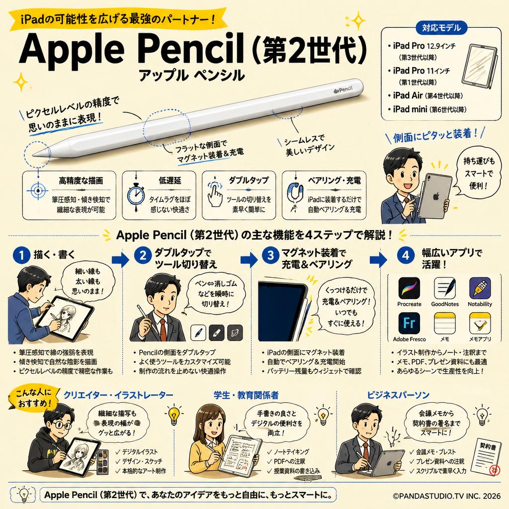 Apple Pencil（第2世代）アップル ペンシル おもな対象のお客様