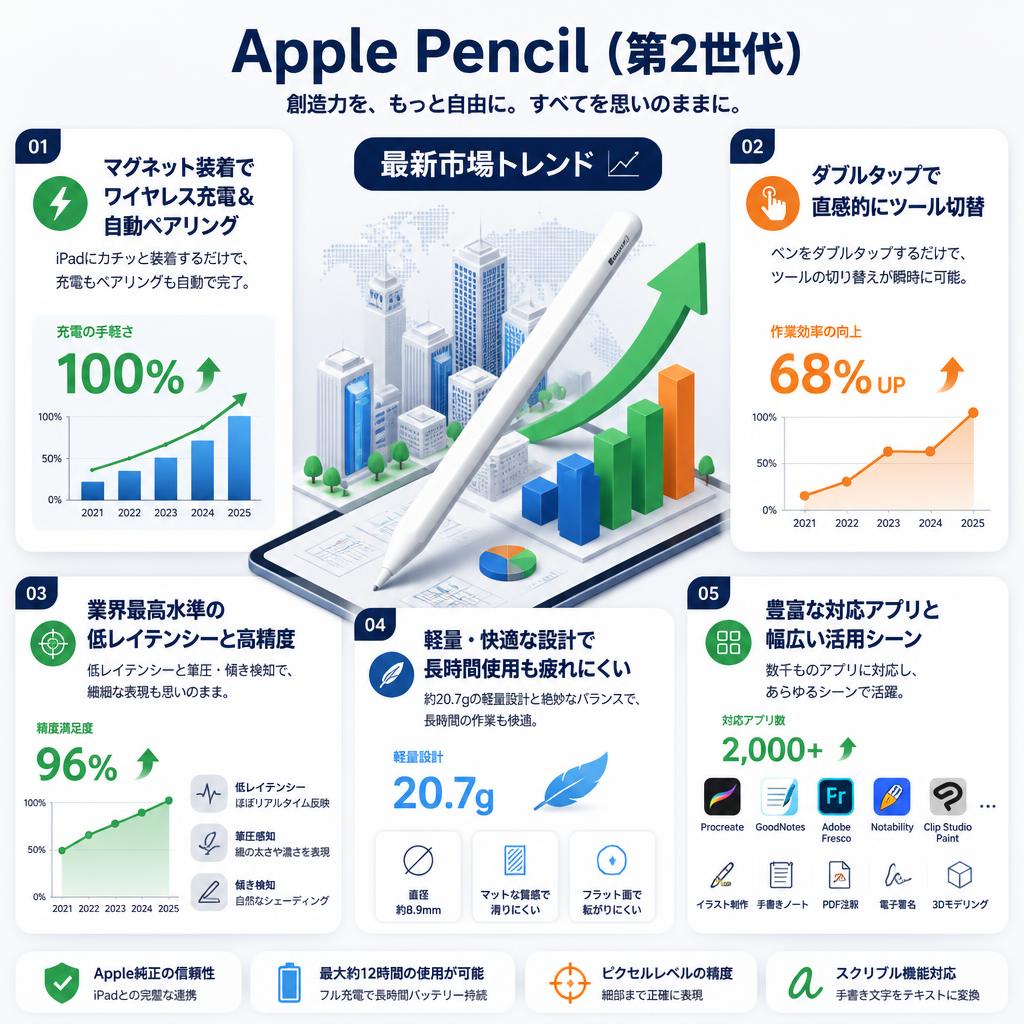 Apple Pencil（第2世代）アップル ペンシル セールスポイント