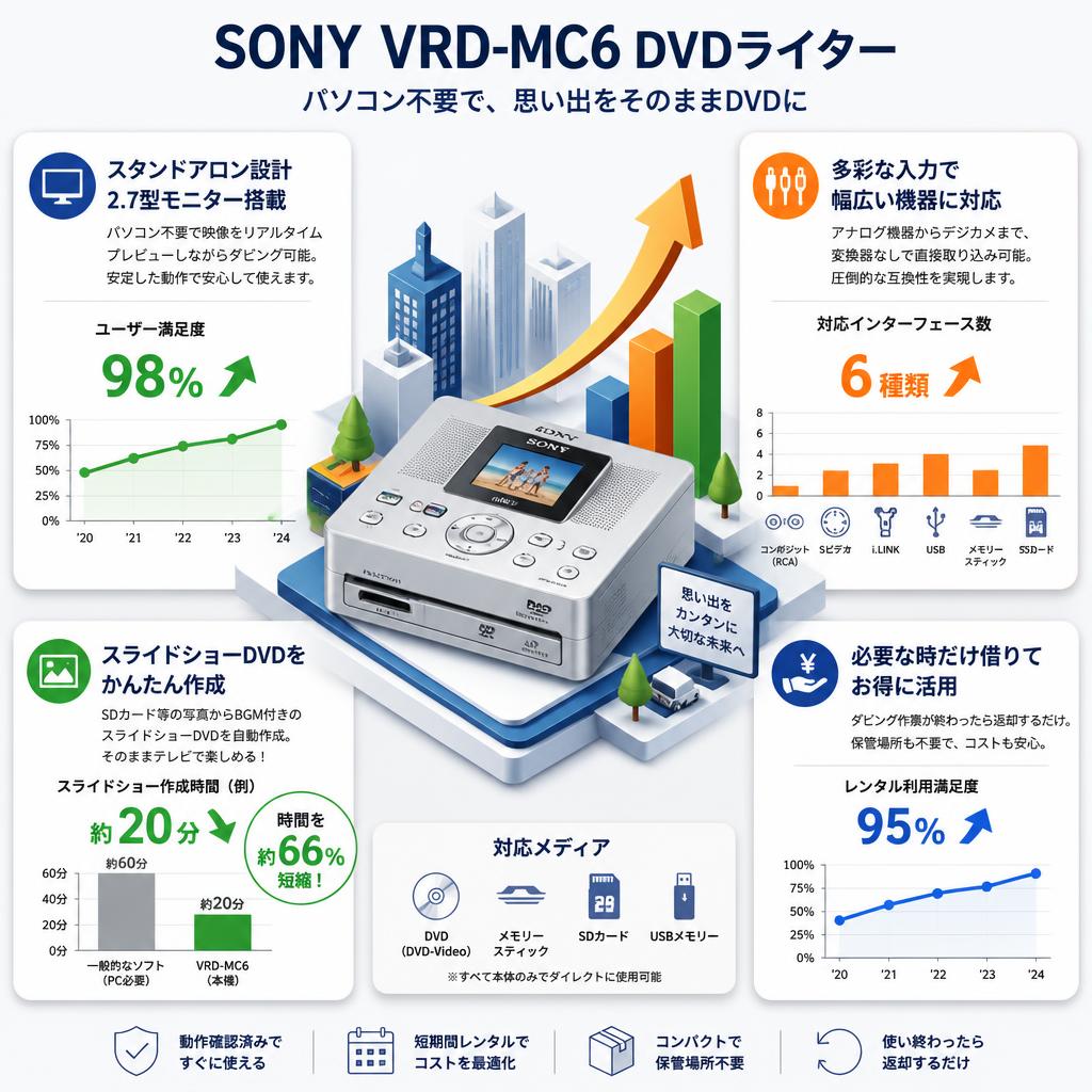 SONY VRD-MC6 DVDライター セールスポイント