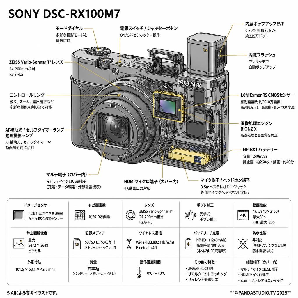SONY DSC-RX100M7 スペック