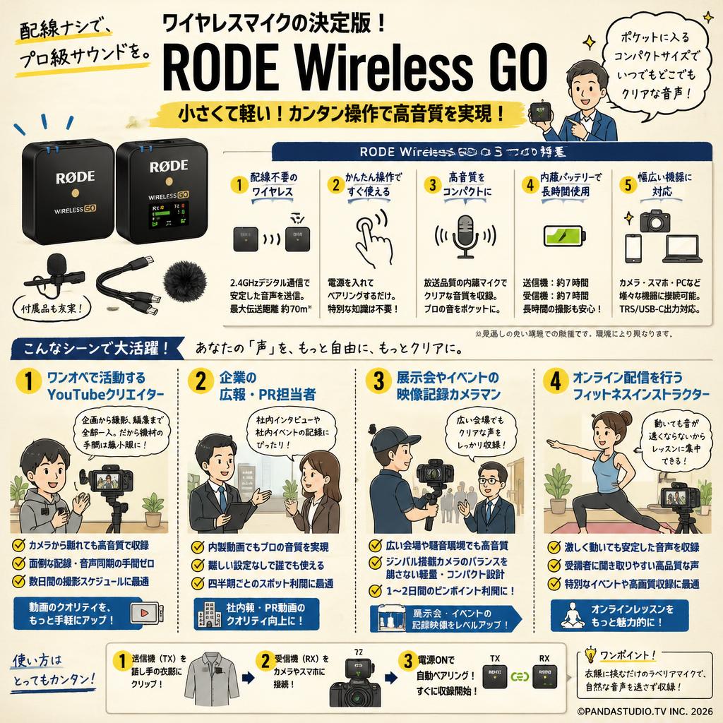 RODE Wireless GO おもな対象のお客様