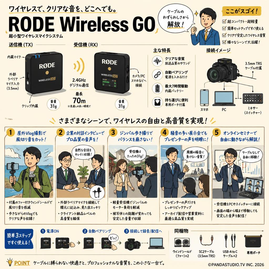 RODE Wireless GO 用途