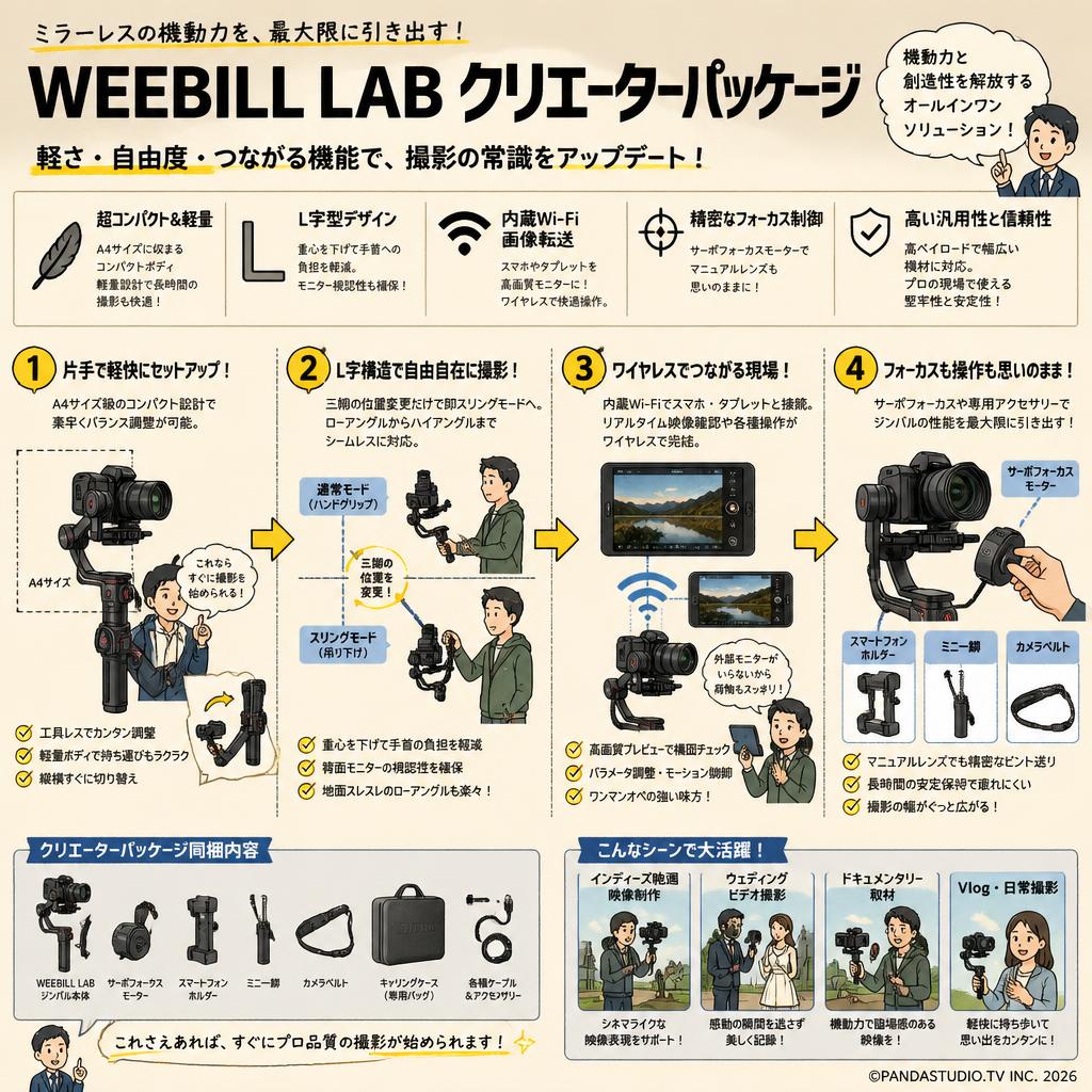 WEEBILL LAB クリエーターパッケージ 概要