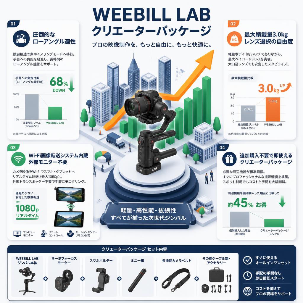 WEEBILL LAB クリエーターパッケージ セールスポイント