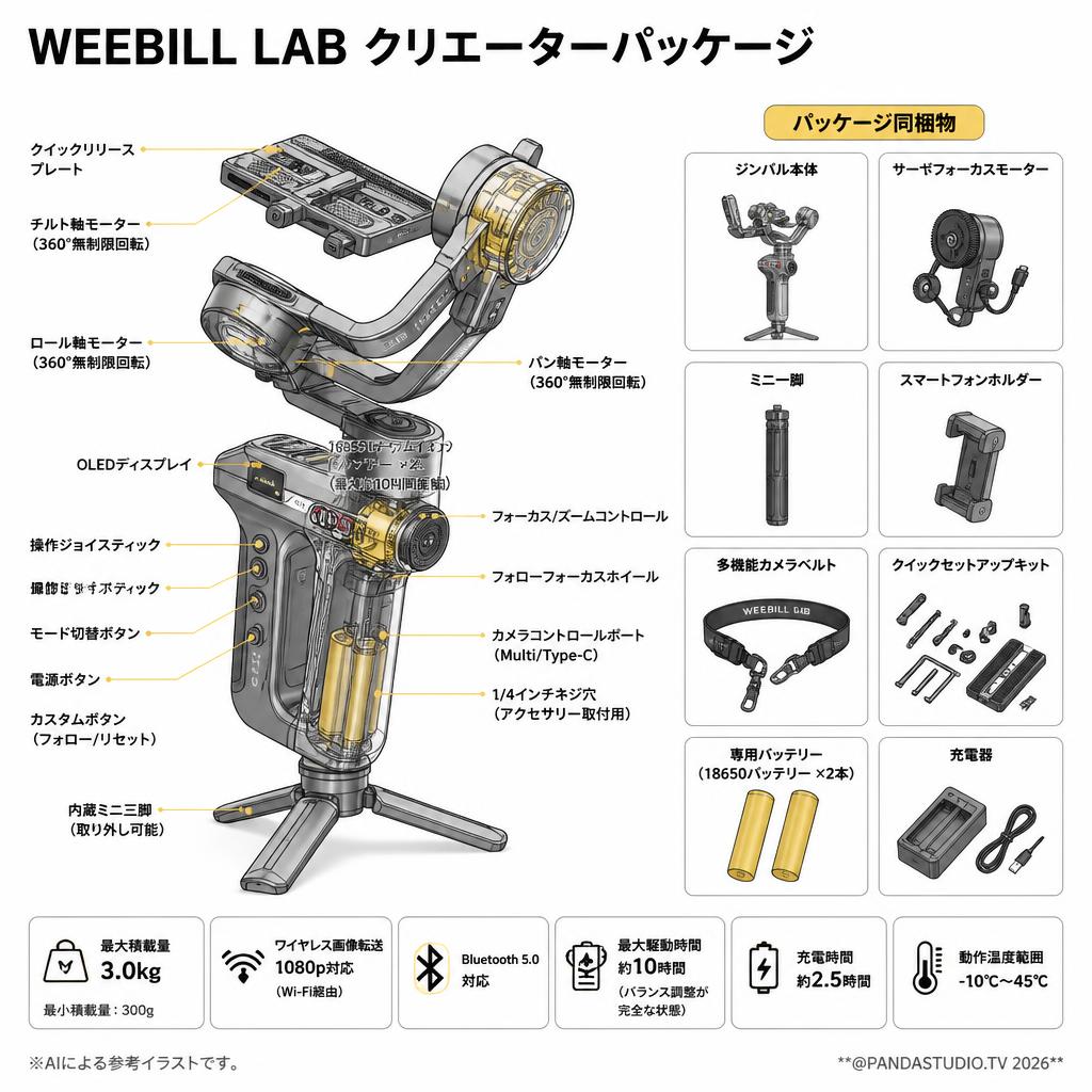 WEEBILL LAB クリエーターパッケージ スペック