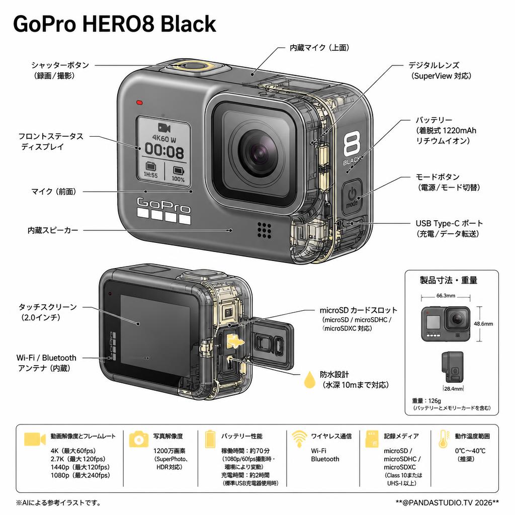 GoPro HERO8 Black スペック