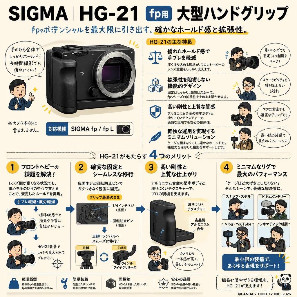 SIGMA  HG-21 fp用 大型ハンドグリップ 概要