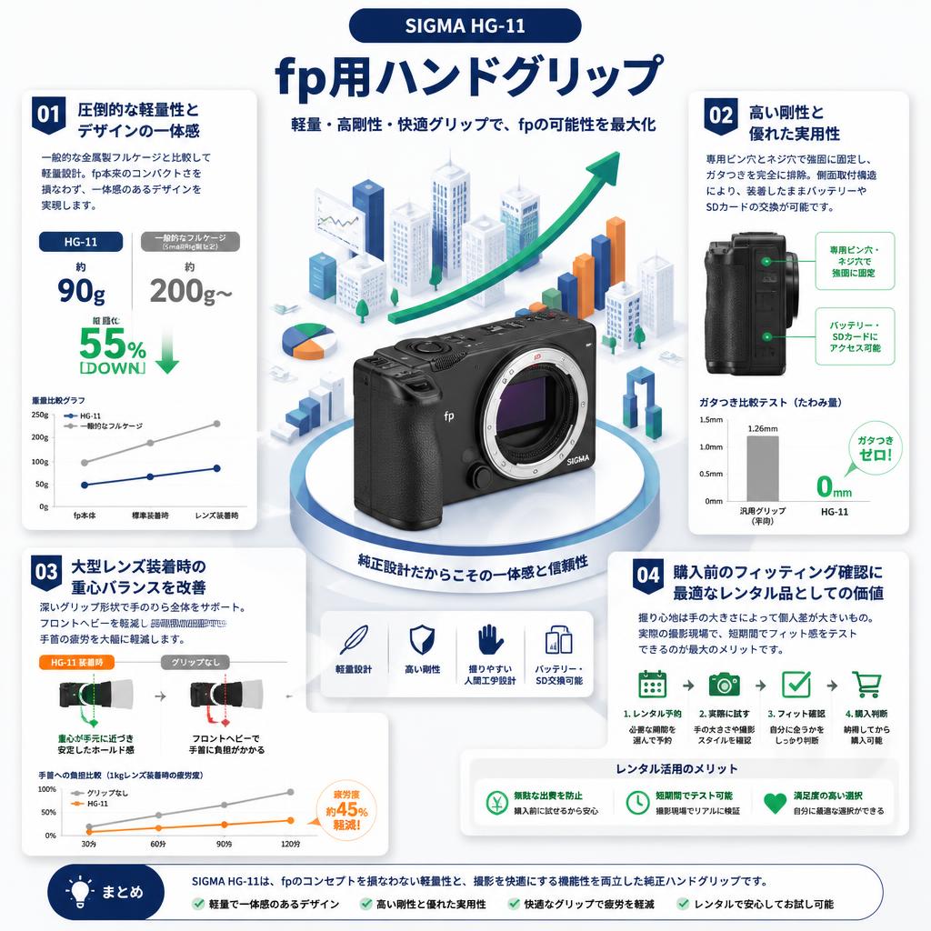 SIGMA HG-11 fp用ハンドグリップ セールスポイント