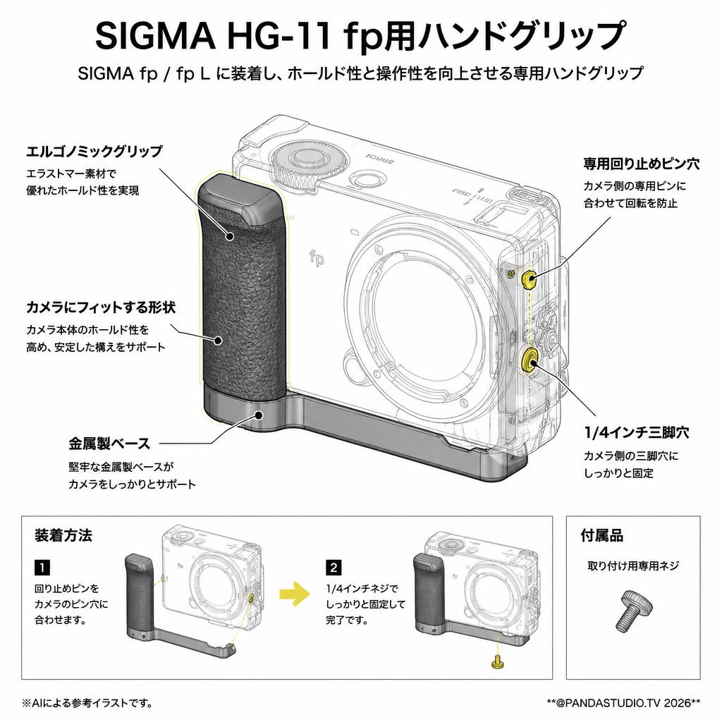 SIGMA HG-11 fp用ハンドグリップ スペック