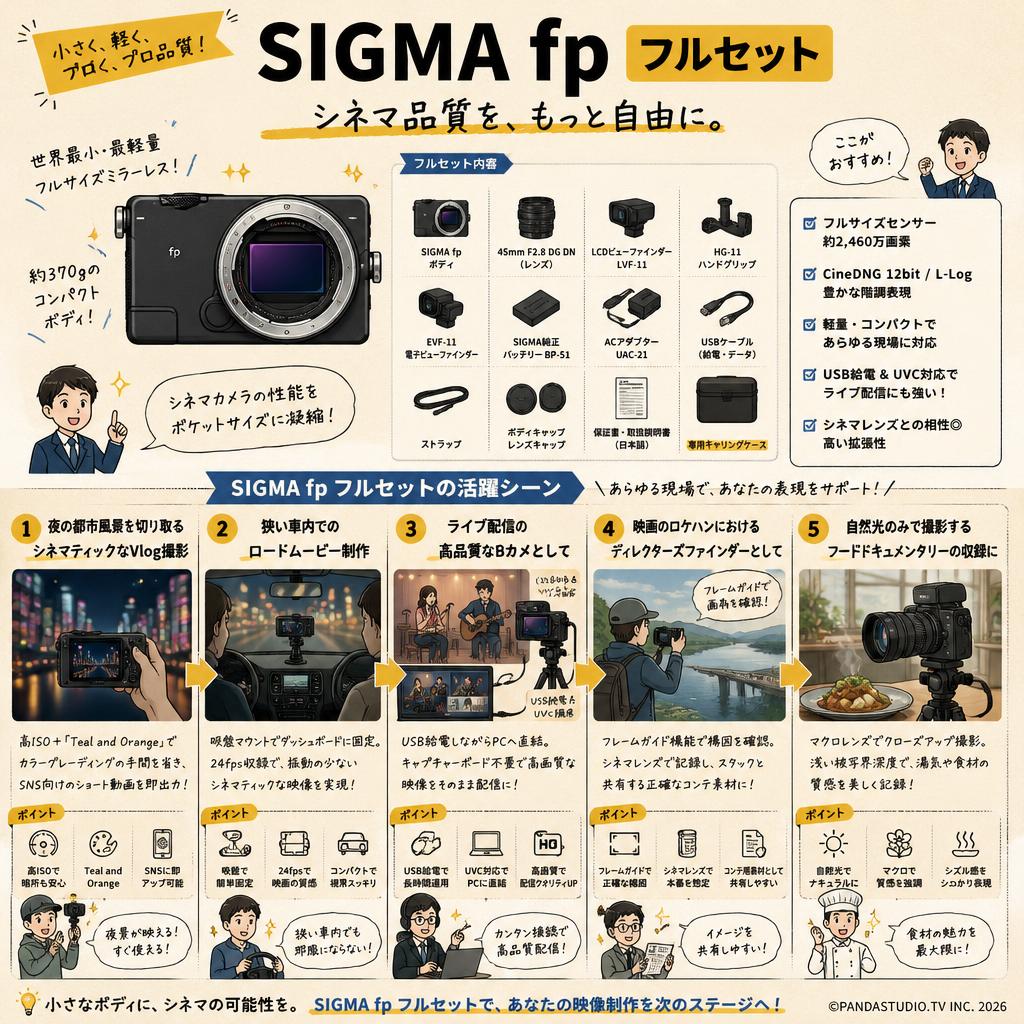 SIGMA fp フルセット 用途