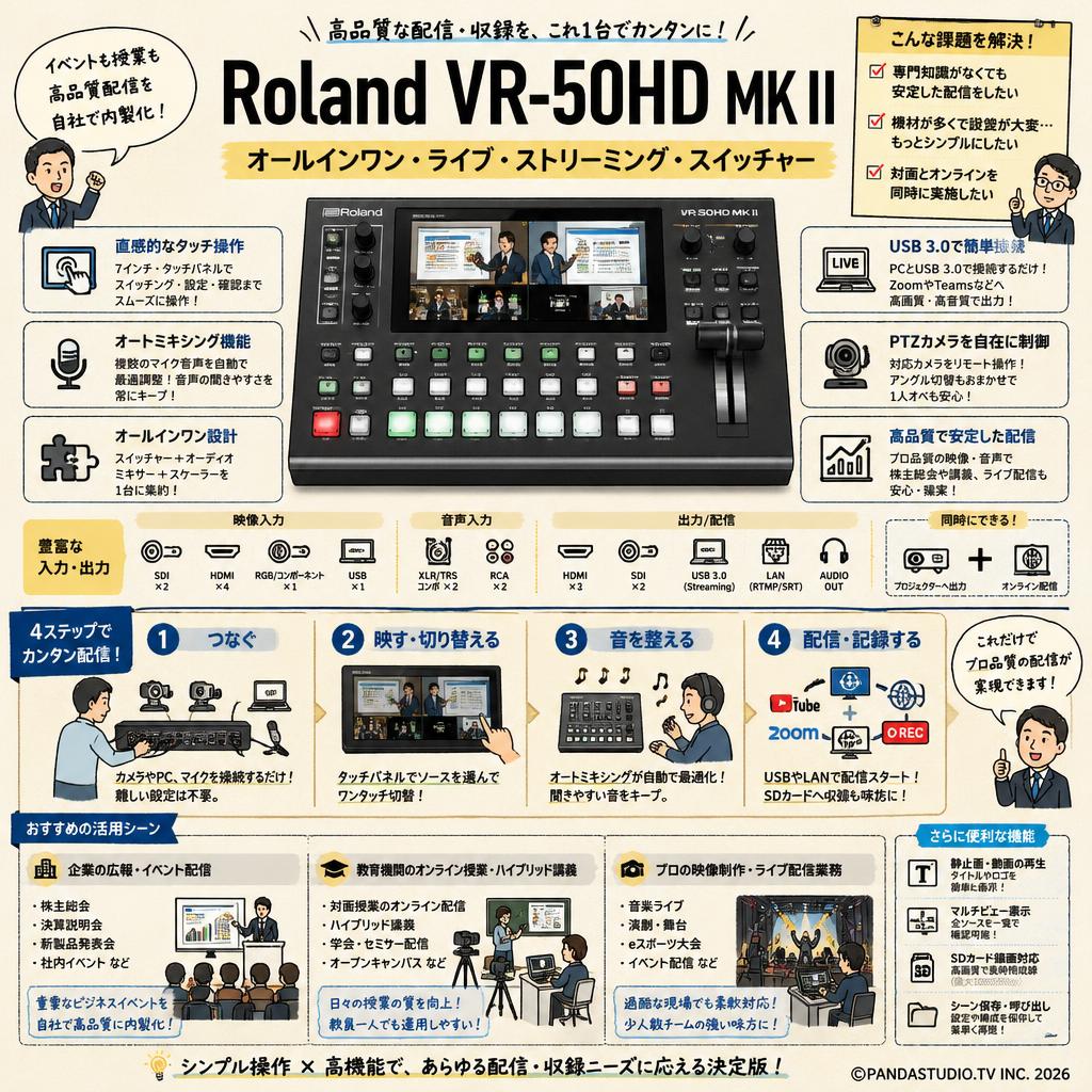 Roland VR-50HD MK II おもな対象のお客様