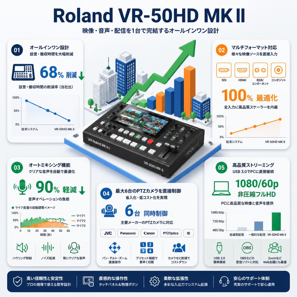 Roland VR-50HD MK II セールスポイント
