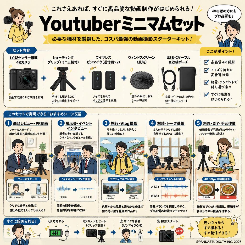 Youtuberミニマムセット 用途